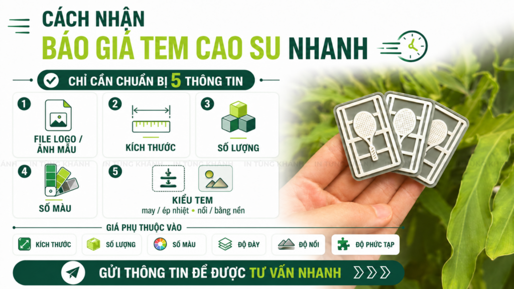 Nhận báo giá tem cao su nhanh tại Tùng Khánh