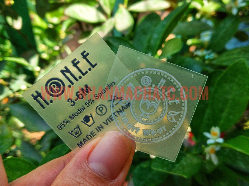 in nhãn ép nhiệt bằng máy ép  nhiệt
