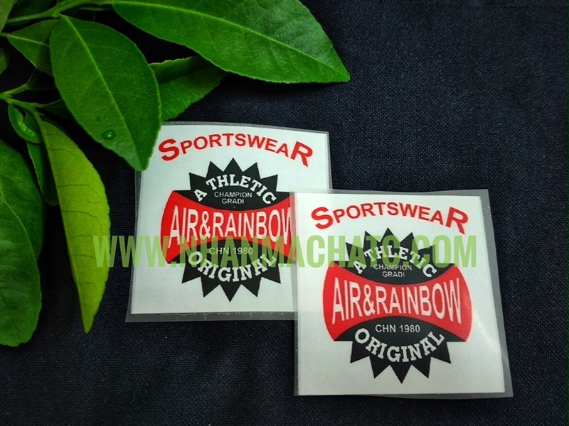 Nhãn ép nhiệt sport wear