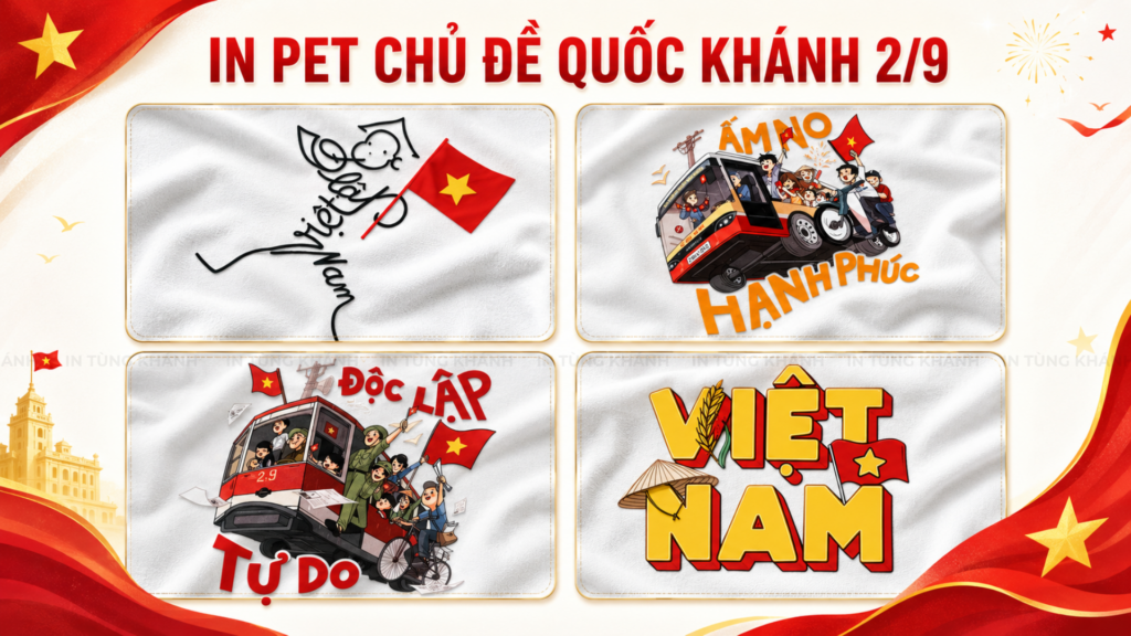 In pet chủ đề ngày Quốc Khánh 2/9