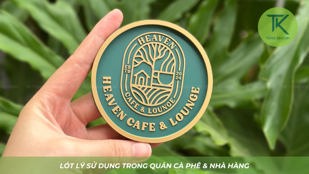 Đế lót ly cao su sử dụng trong quán cà phê và nhà hàng