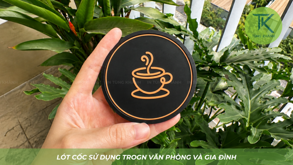 Lót cốc cao su sử dụng trong văn phòng và gia đình
