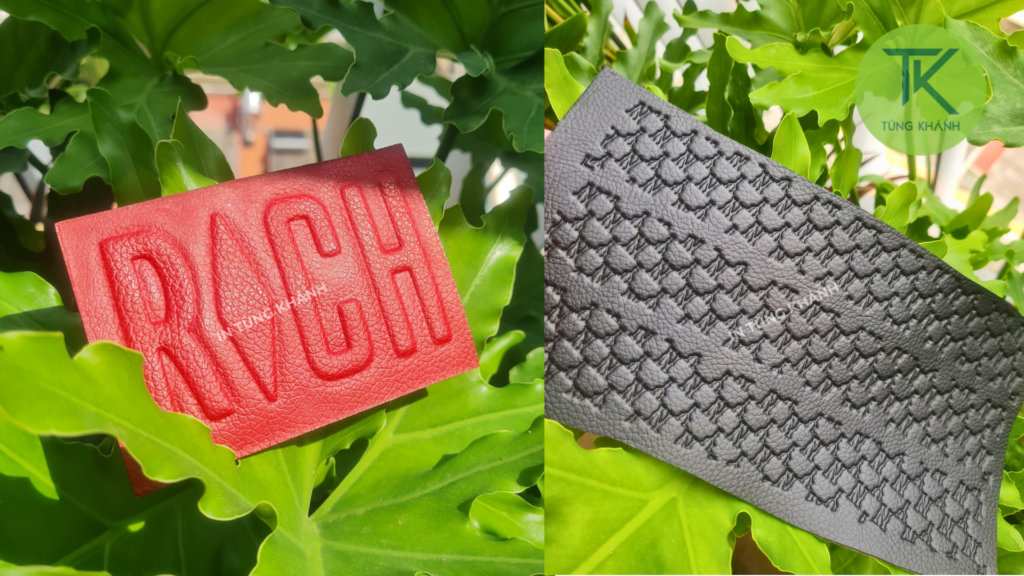 In dập nổi, dập chìm trên vải da