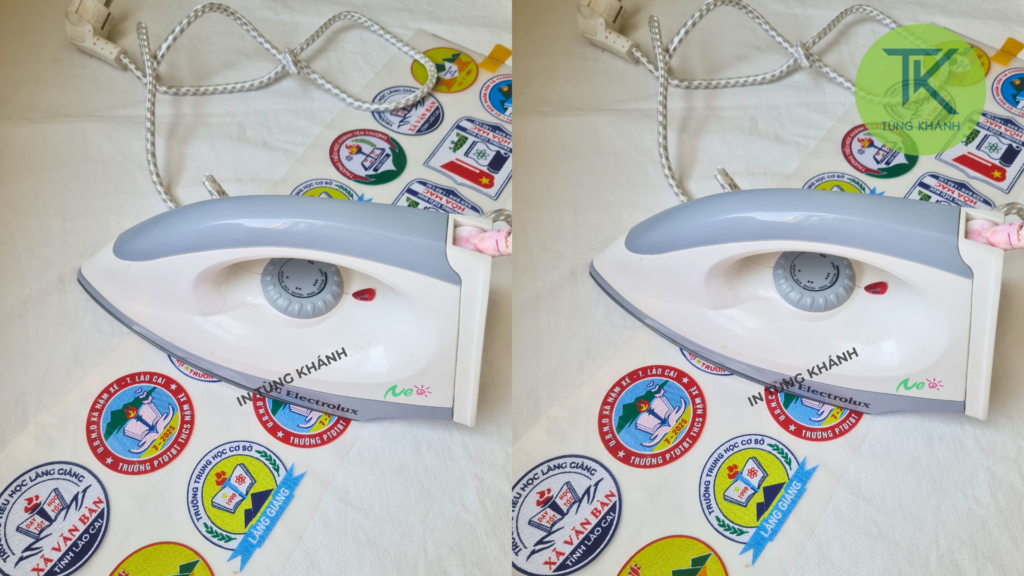 In pet bằng bàn là cầm tay