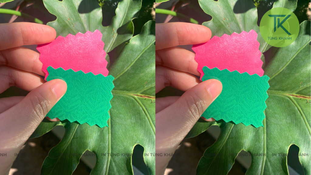 Chất liệu decal nhung có họa tiết