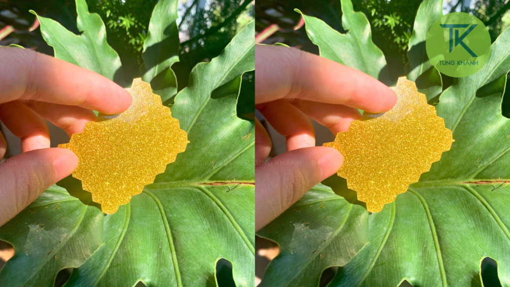 Decal kim tuyến vàng