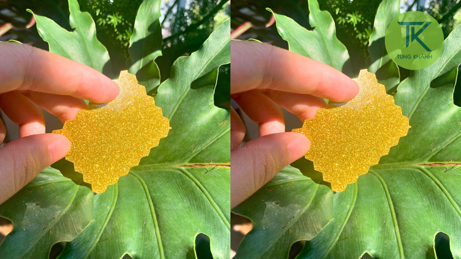 Decal kim tuyến vàng