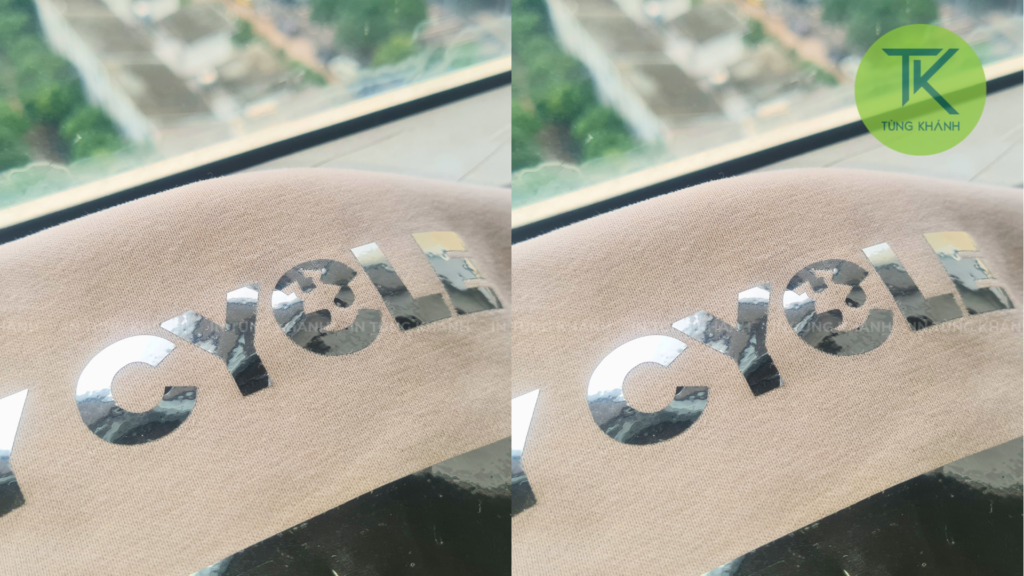 Decal tráng gương