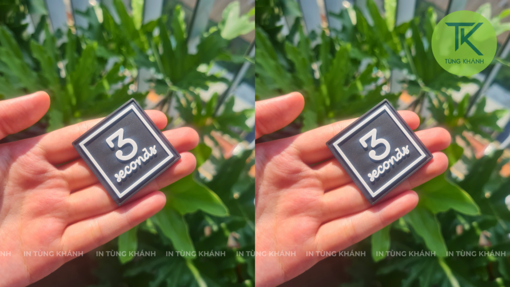 Hình in cao su ép nhiệt có viền