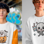 In pet thêu trên áo mùa đông