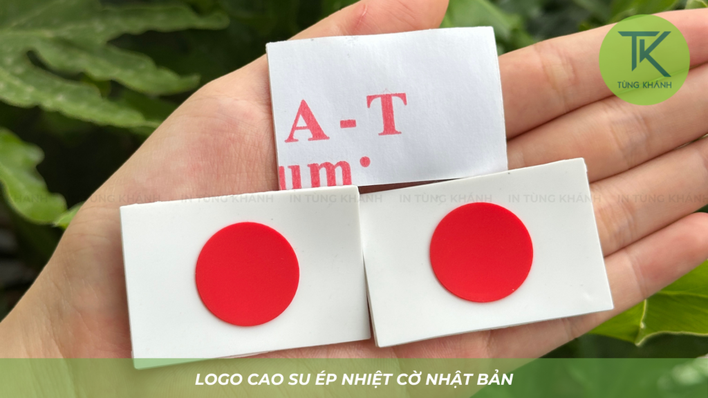 Logo cao su ép nhiệt cờ Nhật Bản