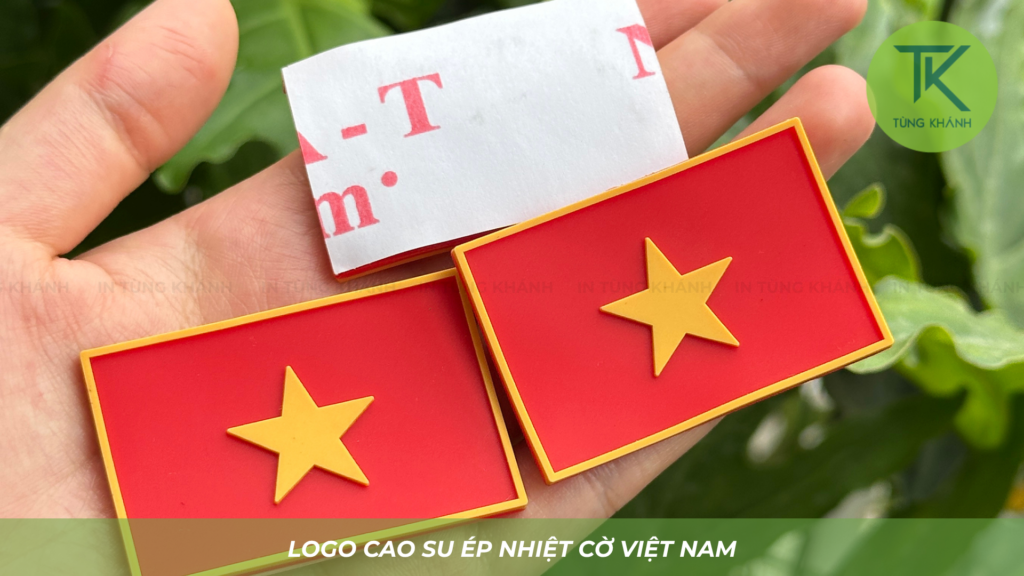 Logo cao su ép nhiệt cờ Việt Nam