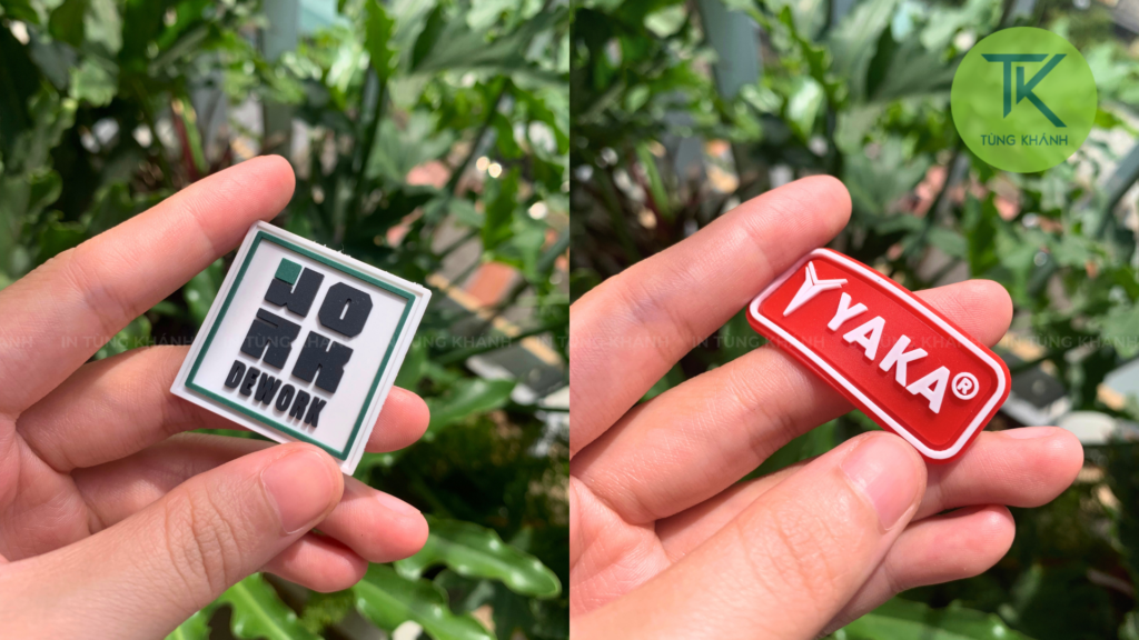 Mẫu logo cao su nhiều màu