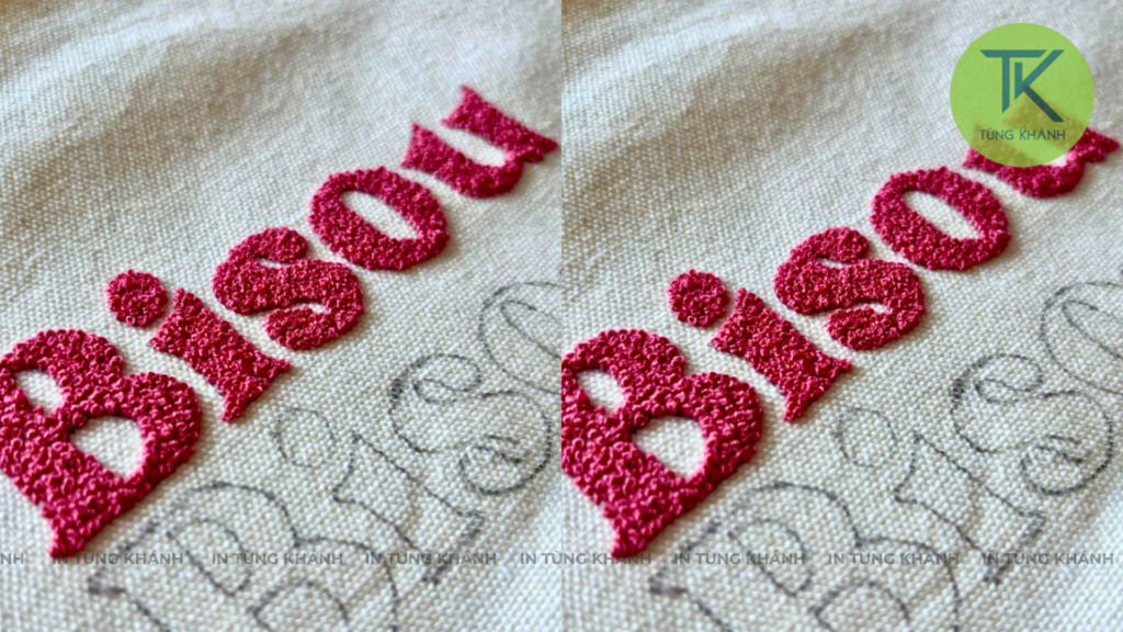 Thêu xù ép nhiệt tại nhà