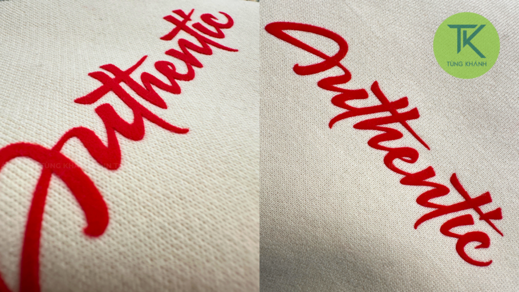 Cận cảnh chất liệu nhung