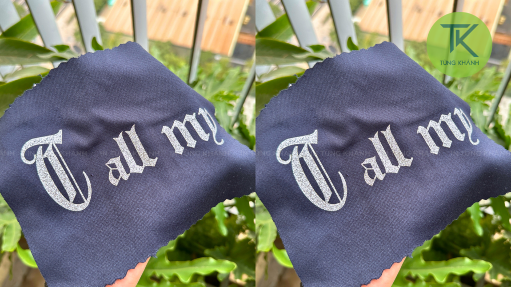 Decal nhũ bám dính tốt