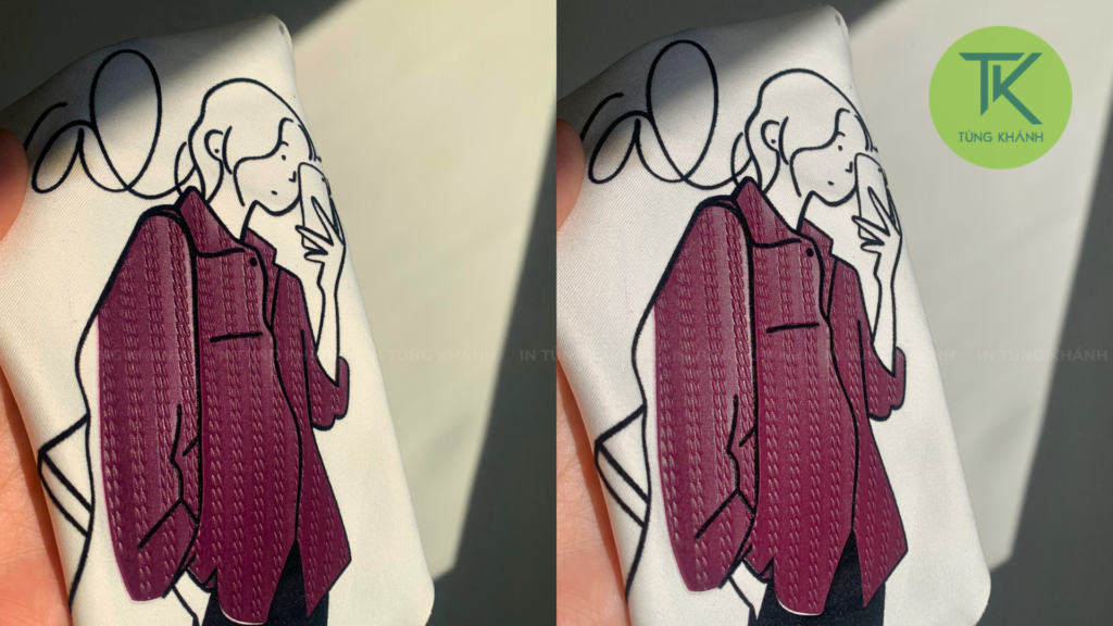 Hình in decal kết hợp silicon sắc nét