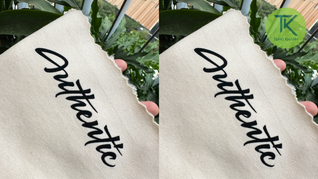 Hình in decal nhung sắc nét