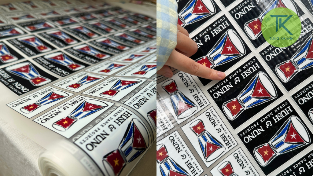 In pet chuyển nhiệt sắc nét và bám dính cao