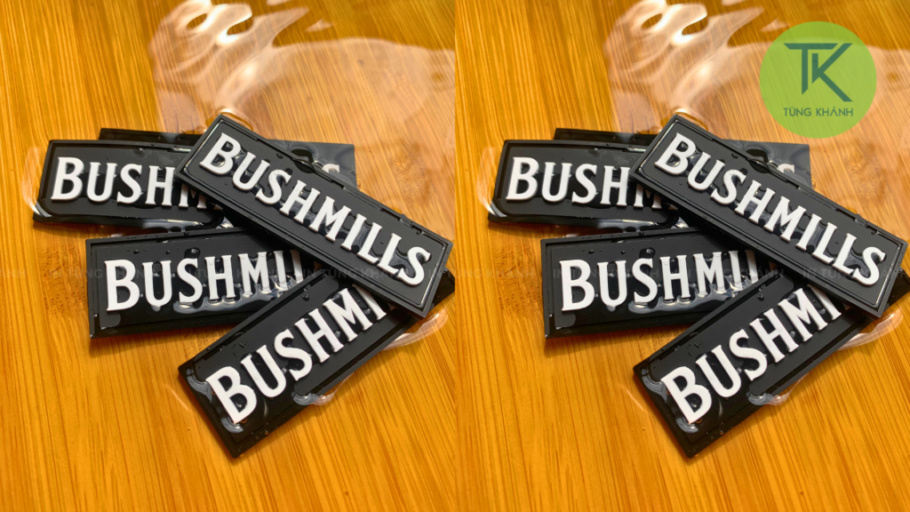 Logo đồng phục bằng chất liệu cao su