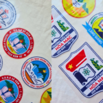 Logo trường học bằng pet thêu