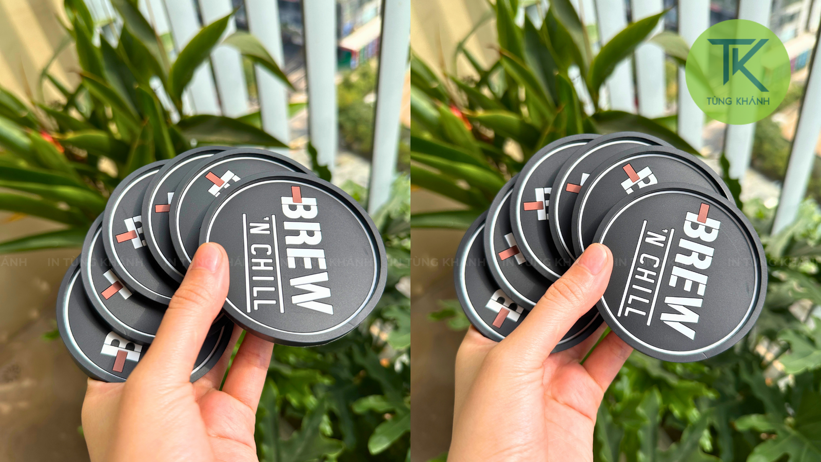 Lót cốc cao su dùng cho quán cafe nhà hàng