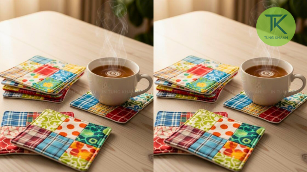 Lót cốc vải nỉ