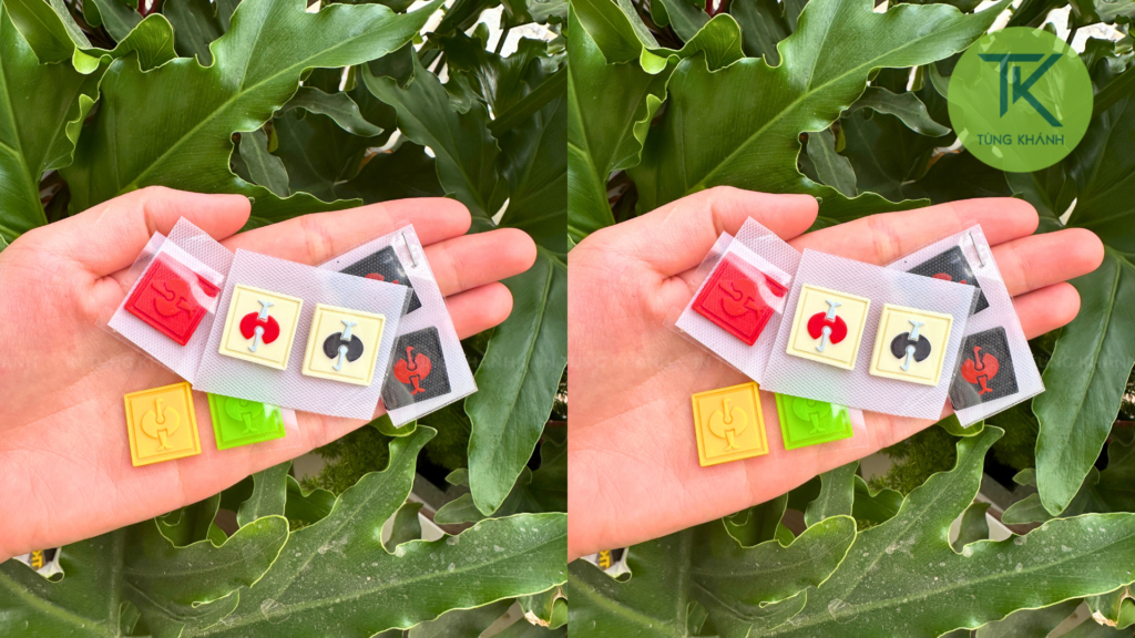 Tem silicon ép nhiệt nhiều màu nhiều hiệu ứng