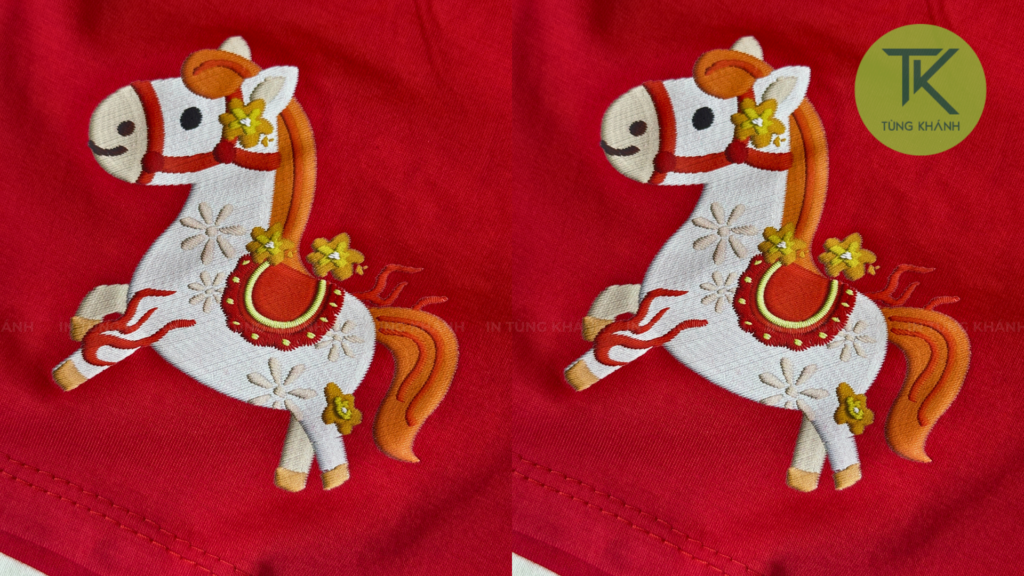 Độ dày nét và chi tiết hình ngựa