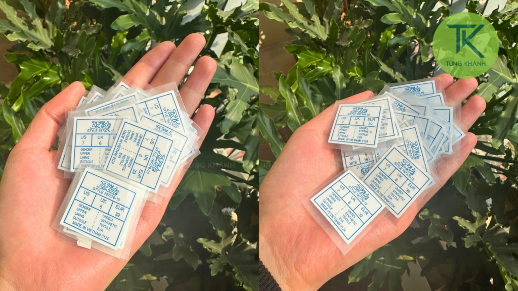 In tem chuyển nhiệt - Tem size