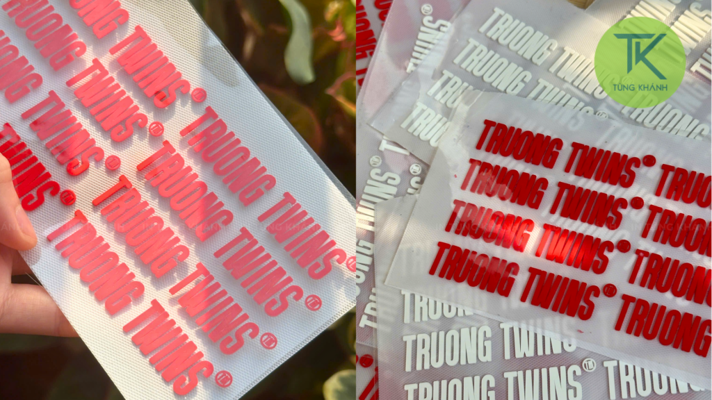 Logo silicon hình chữ chi tiết rời