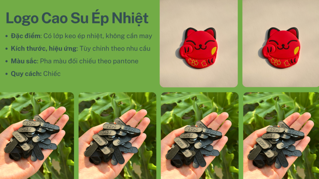 Logo cao su ép nhiệt