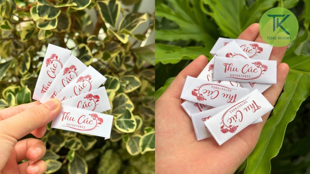 Nhãn satin Thu cúc