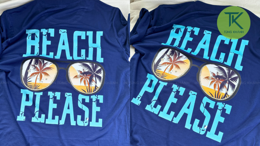 Hình in graphic lớn sau lưng áo