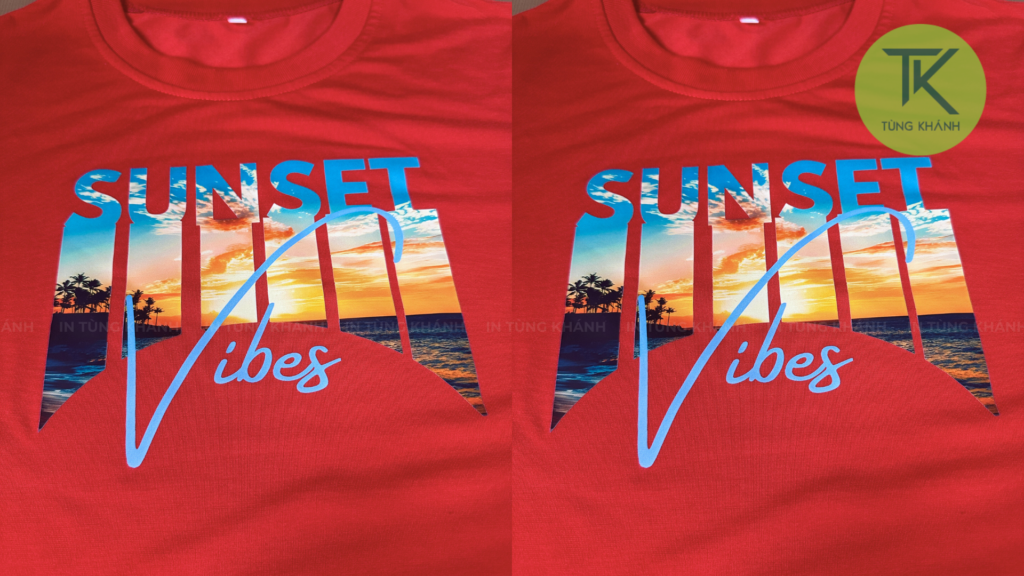 Hình in typography kết hợp ảnh thực tế