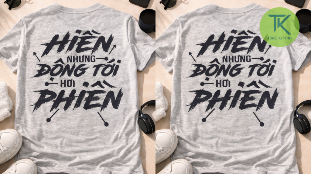 Hình in typography cá tính