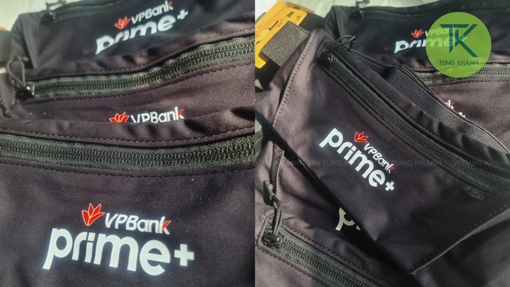 In hình lên túi thể thao cho VPBank tại Tùng Khánh