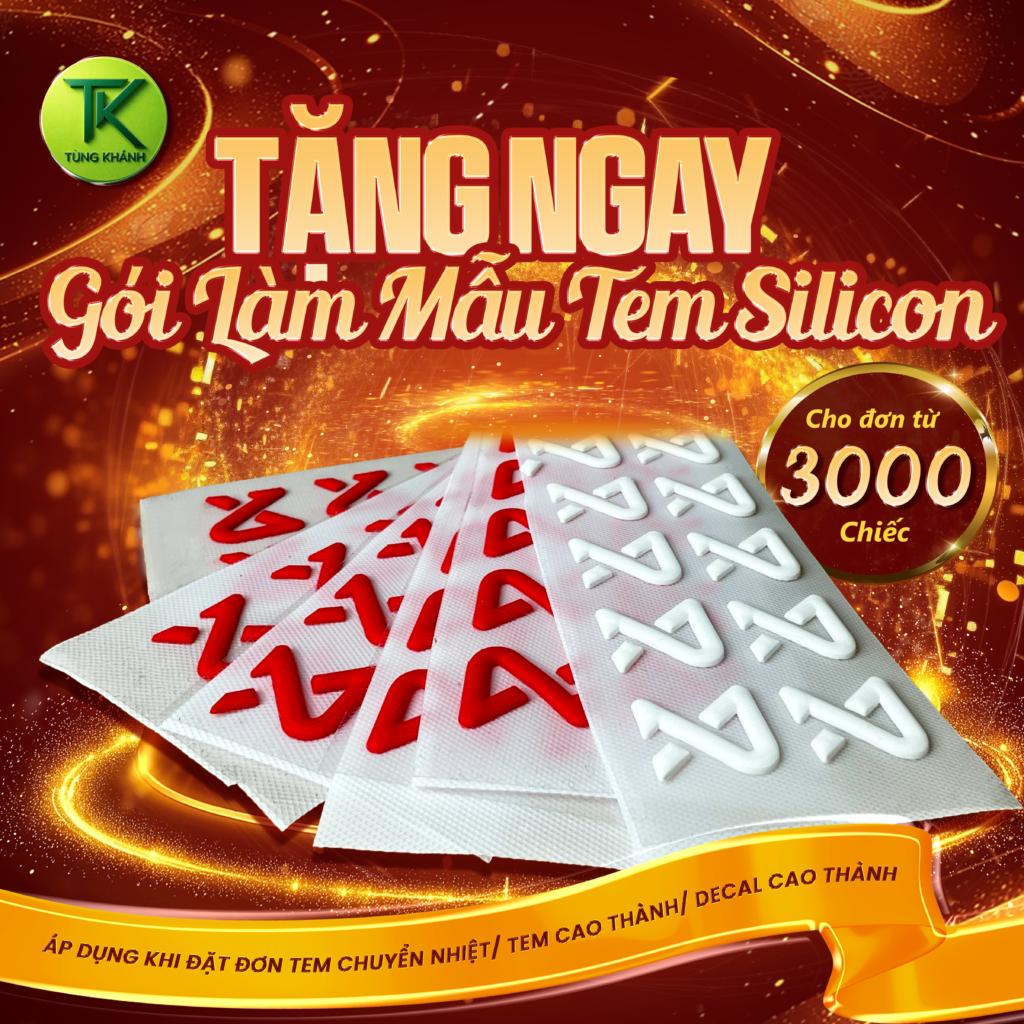 Tặng ngay gói làm mẫu tem silicon
