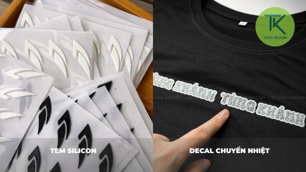 So sánh silicon với decal