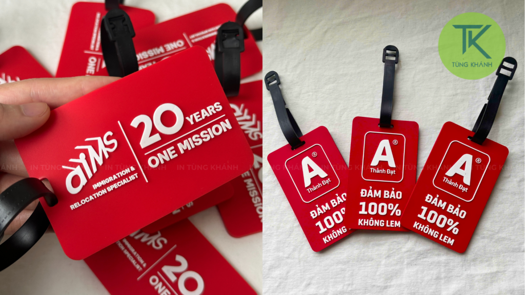 Mẫu thẻ hành lý dành cho kỉ niệm doanh nghiệp