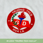 In logo trường học bằng công nghệ in pet