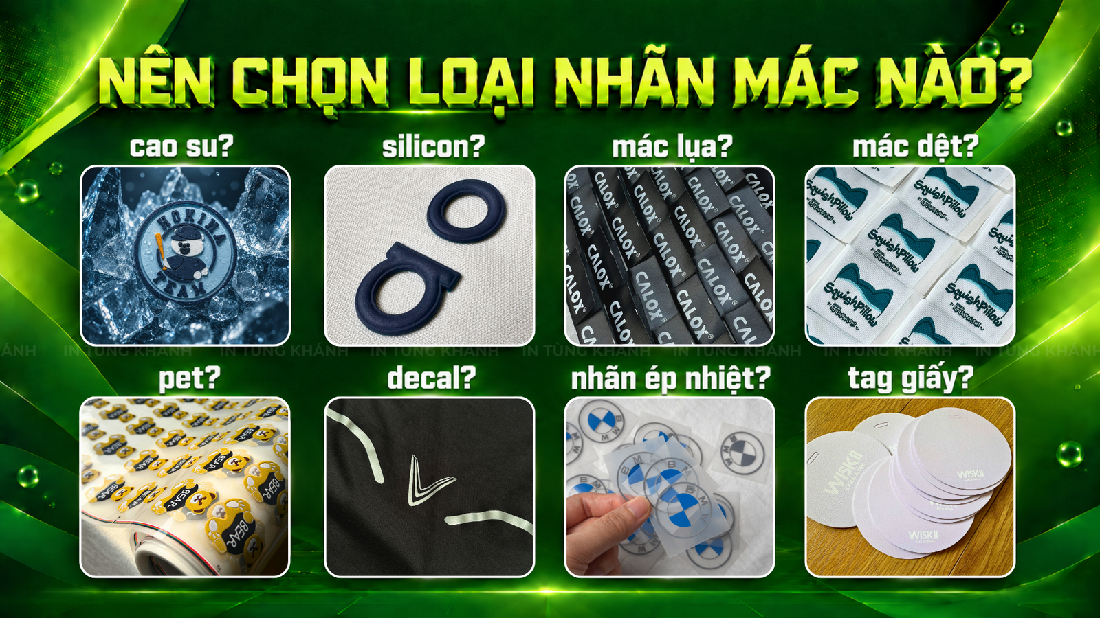 Nên chọn loại in nhãn mác quần áo nào cho từng sản phẩm