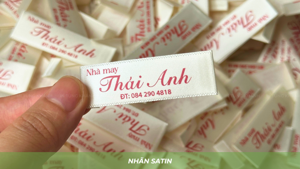 Nhãn satin