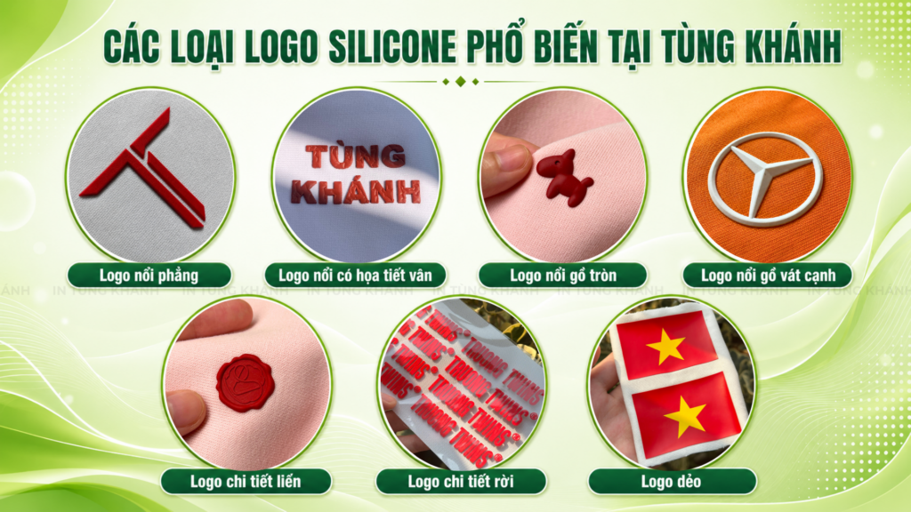 Các loại logo silicone phổ biến tại Tùng Khánh 