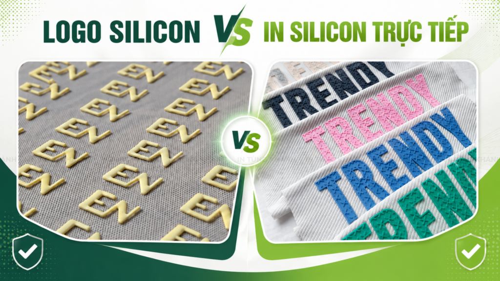 Logo silicone khác gì với in silicon trực tiếp
