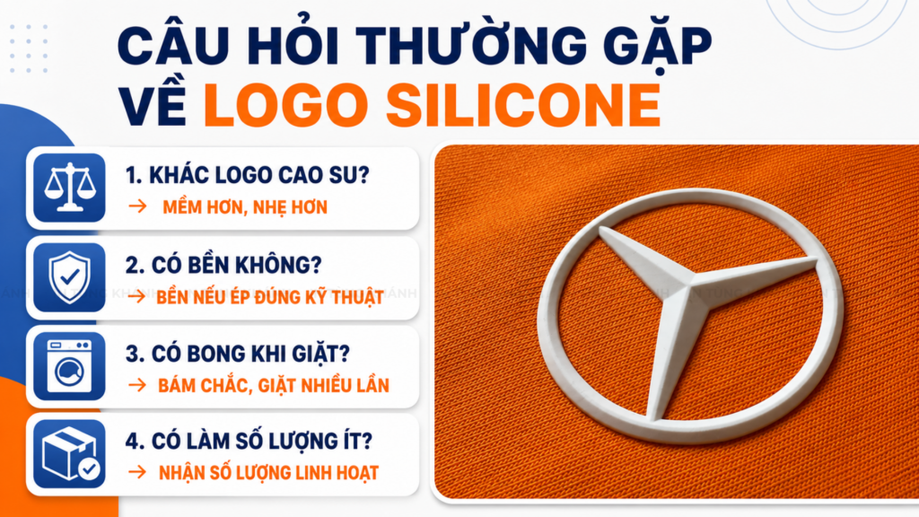 Một số câu hỏi thường gặp về logo silicone