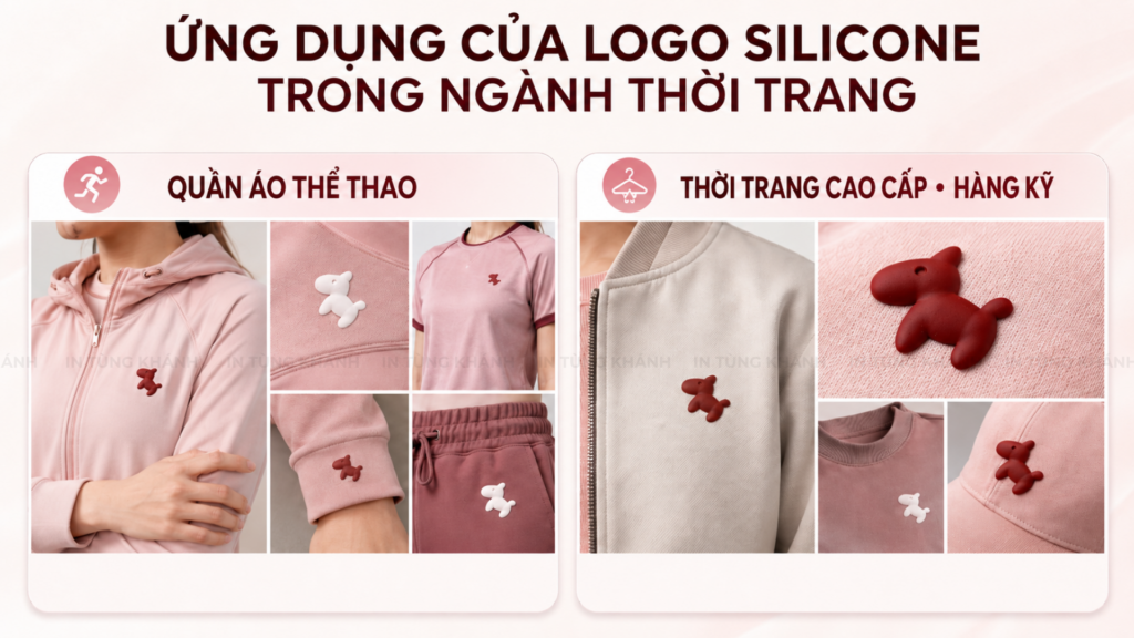 Ứng dụng của logo silicone trong ngành thời trang