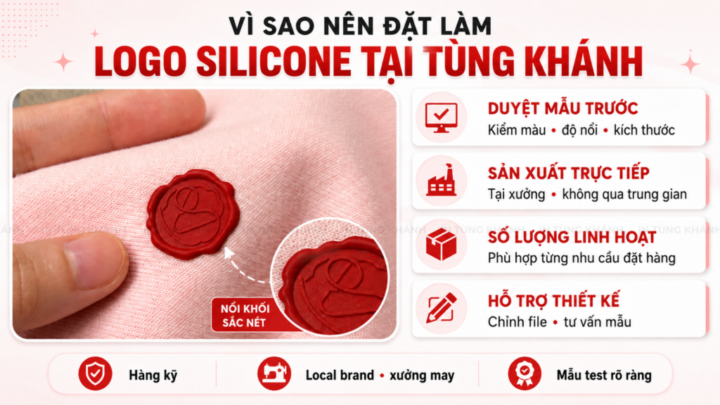 Vì sao nên đặt làm logo silicone tại Tùng Khánh