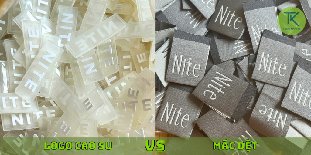 Bộ nhãn mác quần áo hoàn thiện