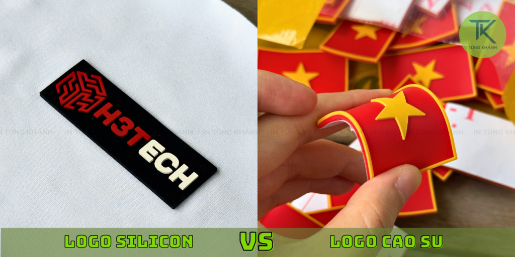 Cách chọn giữa logo silicon và logo cao su 